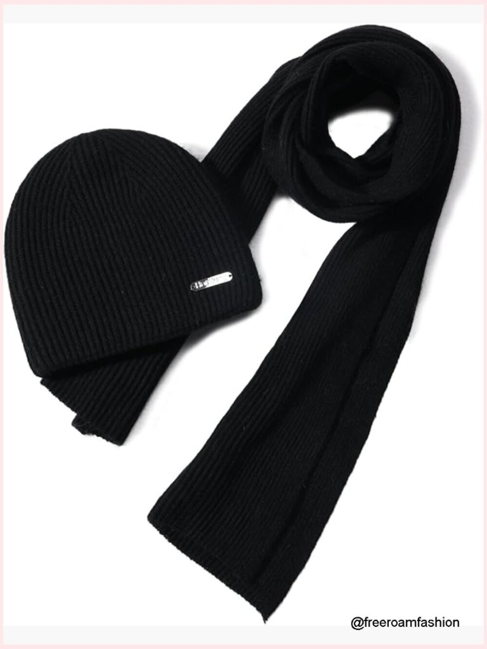 Knit Beanie Hat Scarf Set for Women Winter Long Scarf Neck Warmer Gift